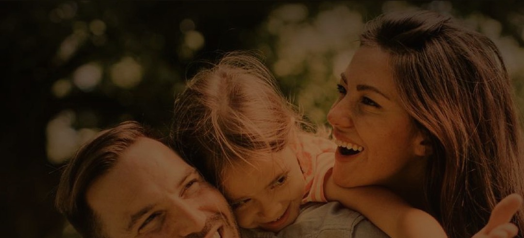 Família reunida ao ar livre